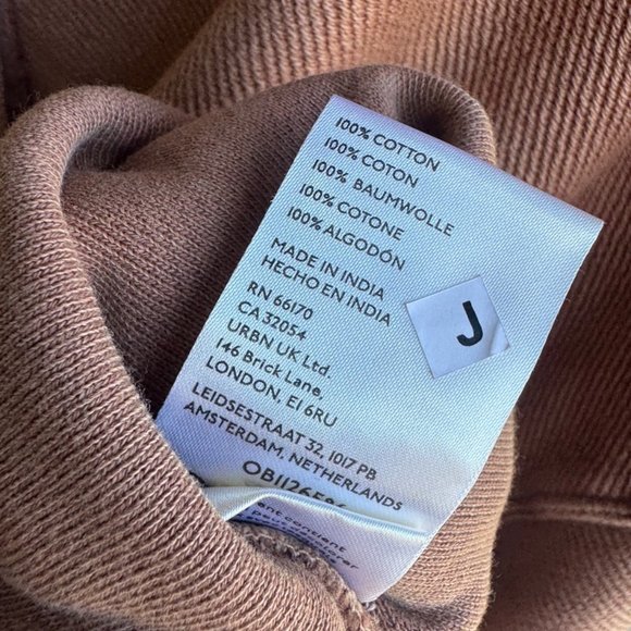 Free People Long Sleeve Willow Antique Oak Polo Knit Tunic Women's Size L - Picture 4 of 9